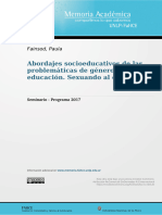 Fainsod, P. Abordajes Socioeducativos de Las Problemáticas de Género y Educación. Sexuando Al Curriculum