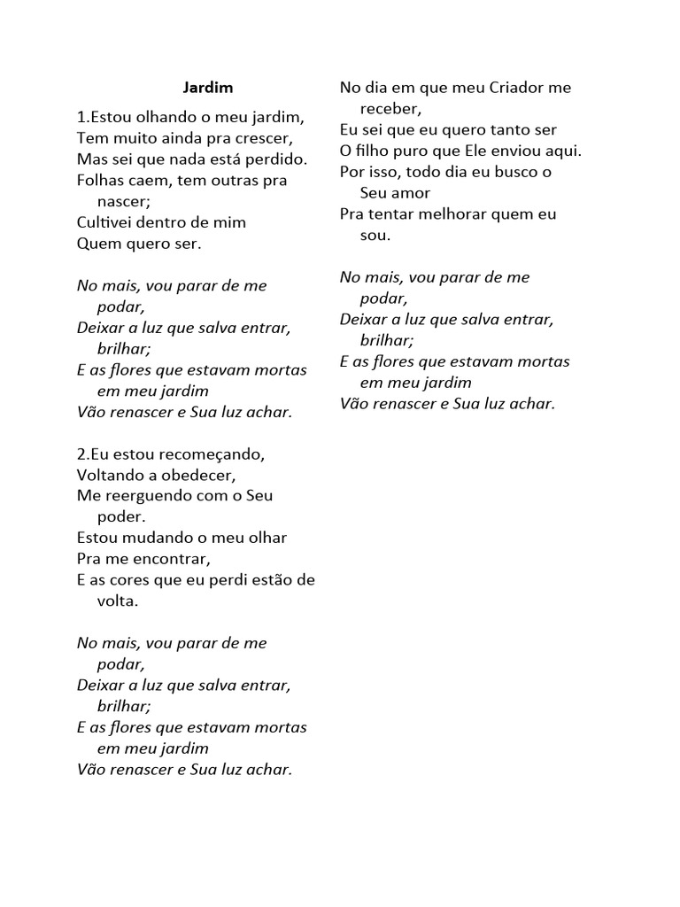 Letras Das Músicas | PDF | Salvação | Amor