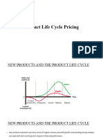 Product life cycle pricing