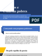 Aula 05 e 06 - Usuários e Usuárias Pobres Revisão