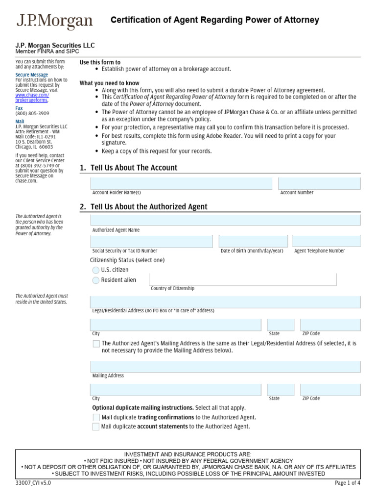 Affidavit agent poa download free pdf identity document jp morgan
