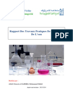 Rapport Des Travaux Pratiques De La Chimie