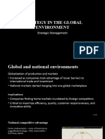 7 Strategy in The Global Environment
