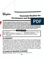Economic Studies For Investment and Replacement