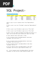 SQL Projects