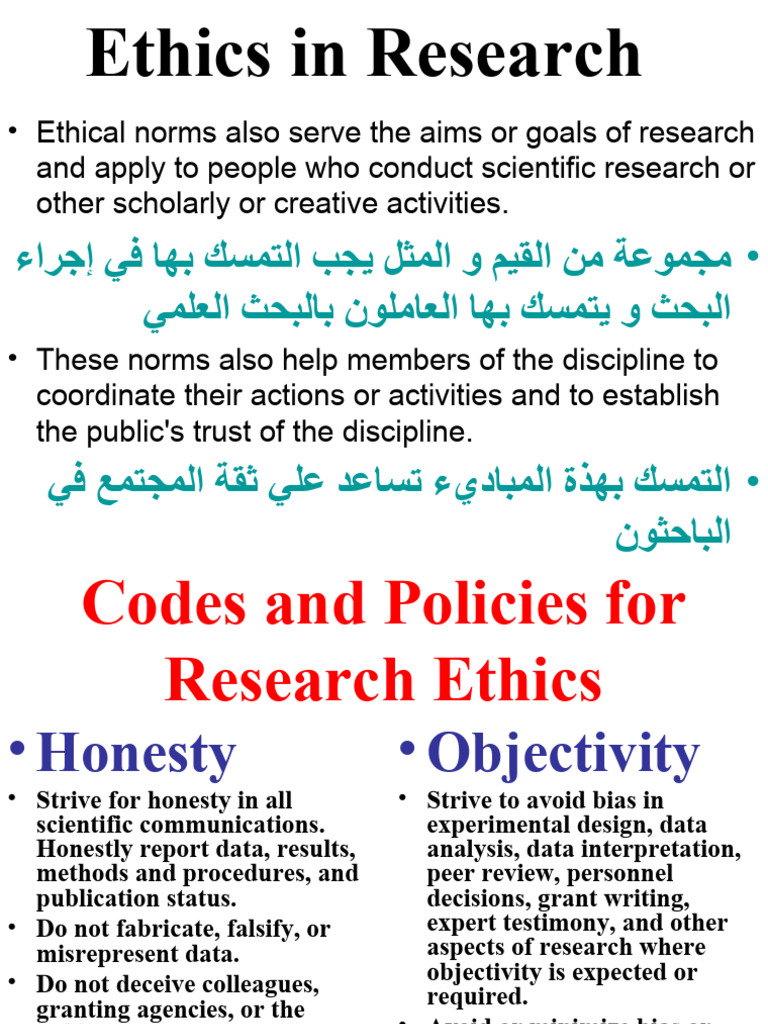 Ethics in Research 1 | PDF | Self-Improvement | Science & Mathematics