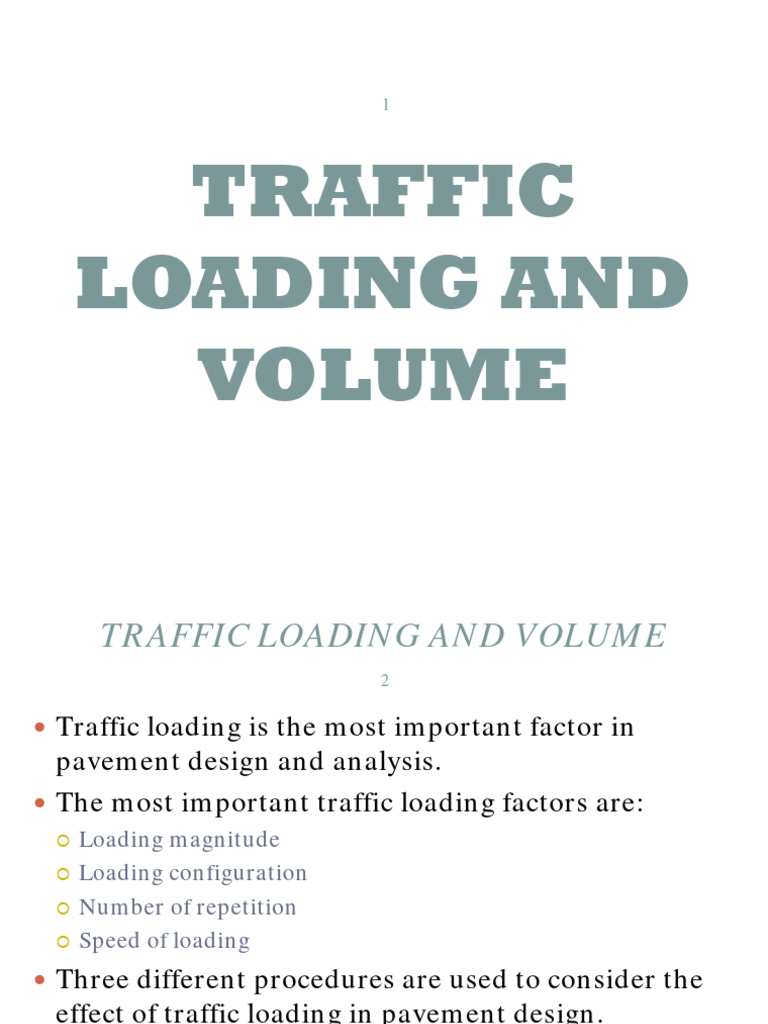 Traffic Loading Impact on Pavement Design | PDF | Road | Road Surface