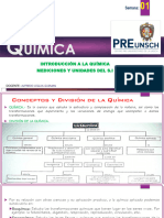 QUIMICA-CHININ SEM 01 Quimica - SI