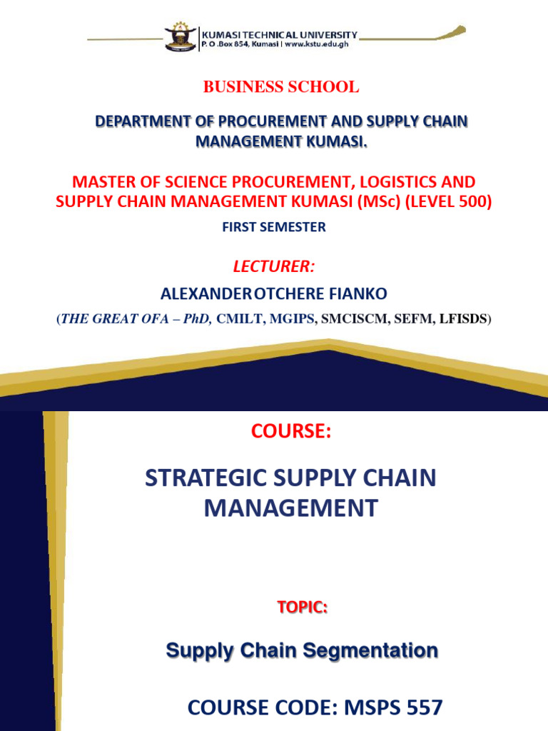 Strategic Supply Chain Insights | PDF | Procurement | Marketing