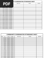 Fiza Attendance Sheet