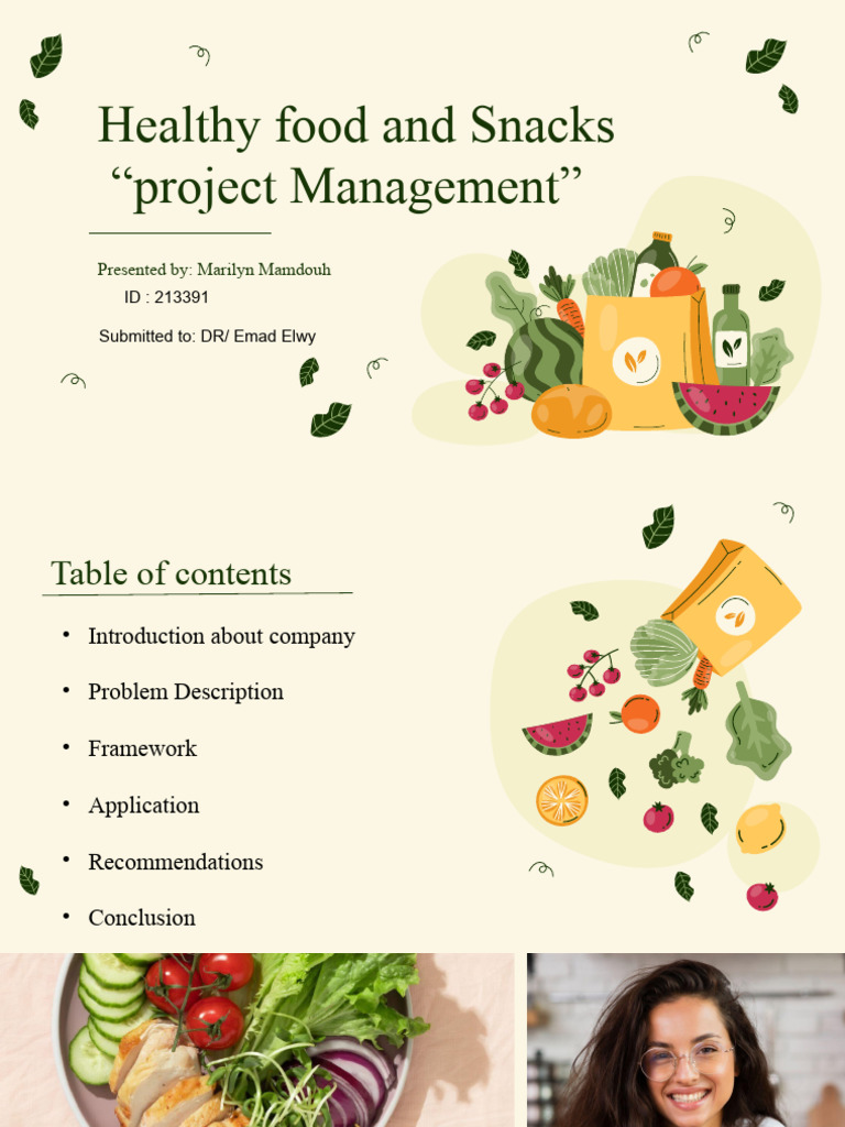 Project Management for Healthy Snacks | PDF | Project Management ...