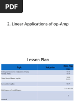 Linear Applocations of OpAmp