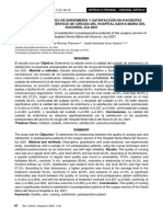 Calidad Del Cuidado de Enfermería Y Satisfacción en Pacientes Postoperados Del Servicio de Cirugía Del Hospital Santa María Del Socorro, Ica 2021