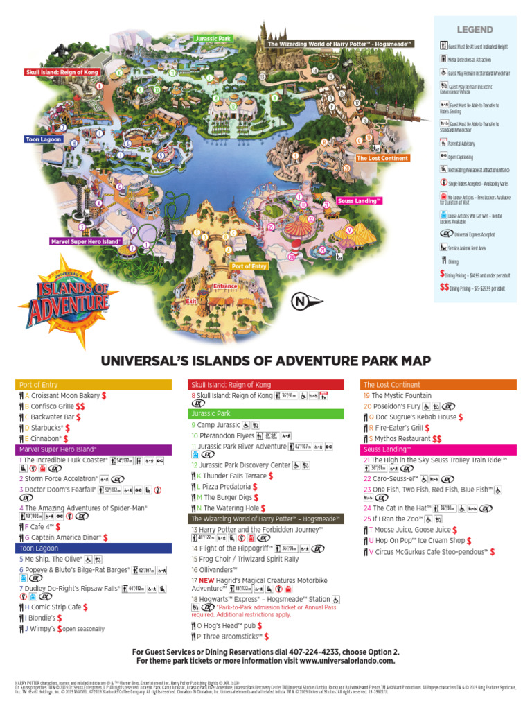 Islands of Adventure MAP | PDF
