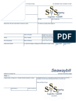 Bill of Lading para Rellenar