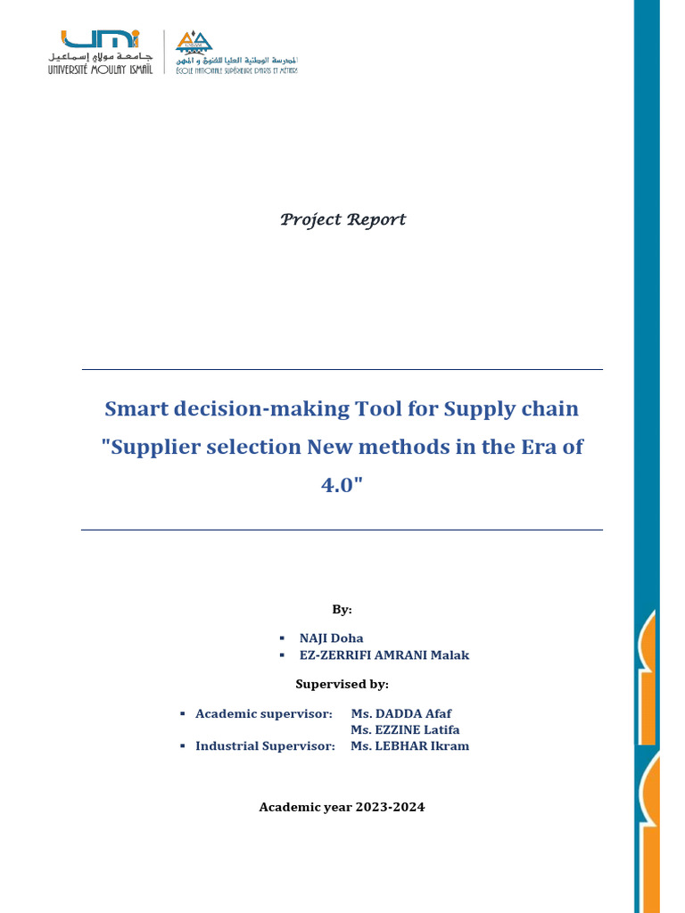 Project Report Final Version | Download Free PDF | Supply Chain | Business