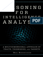 Reasoning For Intelligence Analysts A Multidimensional Approach of Traits, Techniques, and Targets (Noel Hendrickson) (Z-Library)