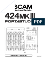 Tascam 424 Mk3 Owners Manual