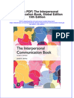 Free Download The Interpersonal Communication Book Global Edition 15Th Edition Full Chapter PDF
