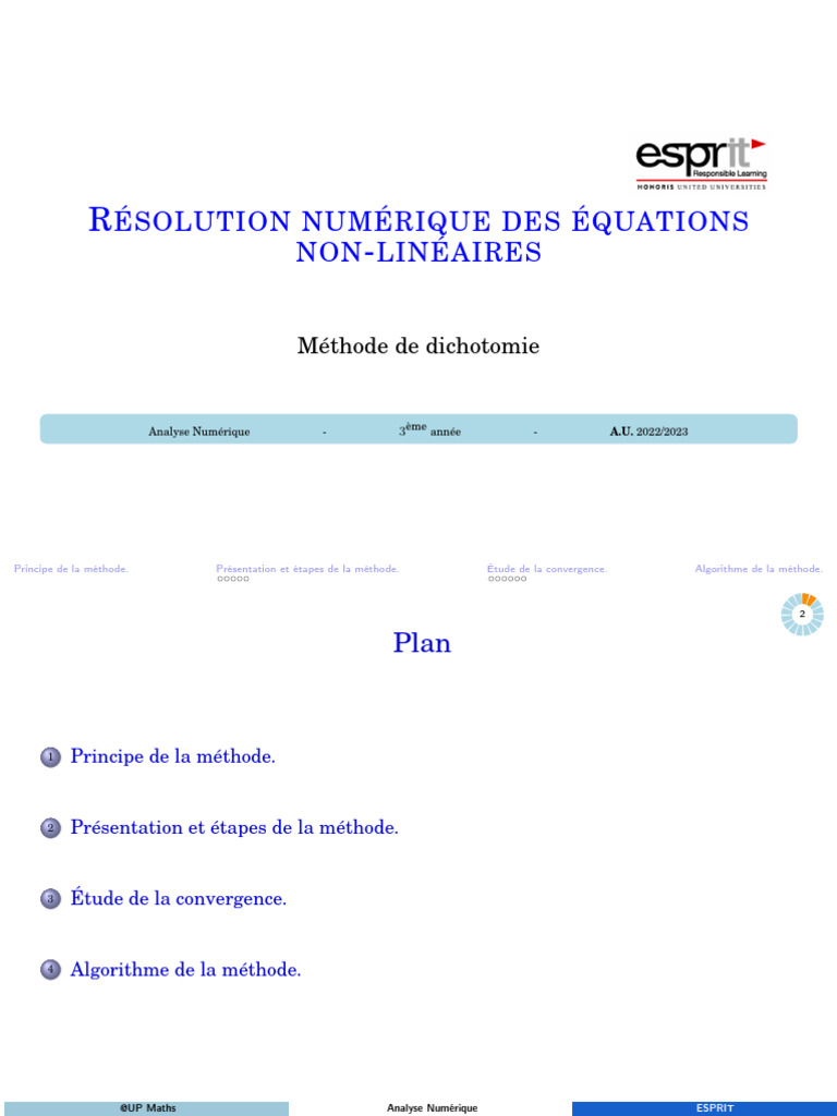 ch4 - Méthode de Dichotomie | PDF | Analyse numérique | Objets ...