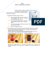 Teste Fisico Quimica 8 Ano Natureza Corpuscular Da Materia