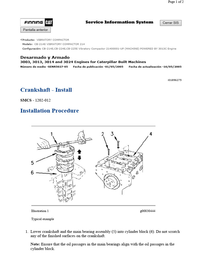Crankshaft Install | PDF | Screw | Piston