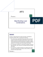 Steel Building Load Combinations: Approach