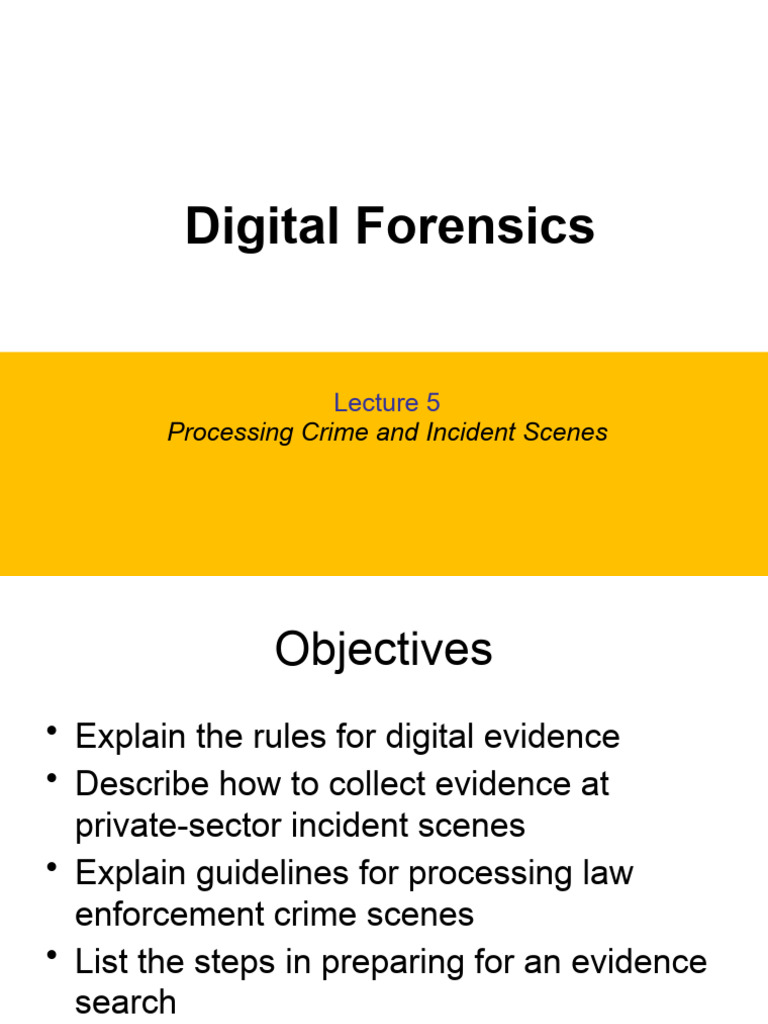 Processing Crime and Incident Scenes | PDF | Search Warrant | Search ...