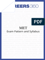 MET Exam Pattern and Syllabus-new