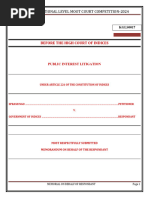 Memorial On Behalf of Respondant - Sparsh V Gov of Indices