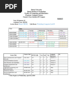 Year 2 Semester II CS Class Schedule JiT Campus