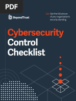 Security Controls Checklist BeyondTrust