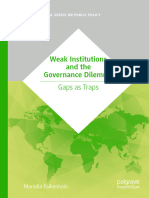 Weak Institutions and The Governance Dilemma: Gaps As Traps