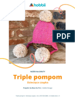 Triple Pompom Kids Hat PL