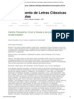 Camilo Pessanha, Cruz e Sousa e as poéticas da modernidade1 _ Departamento de Letras Clássicas e Vernáculas