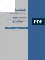 Appropriate Threshold Level of Inflation For Economic Growth, Evidence From The Three EAC Founding Countries