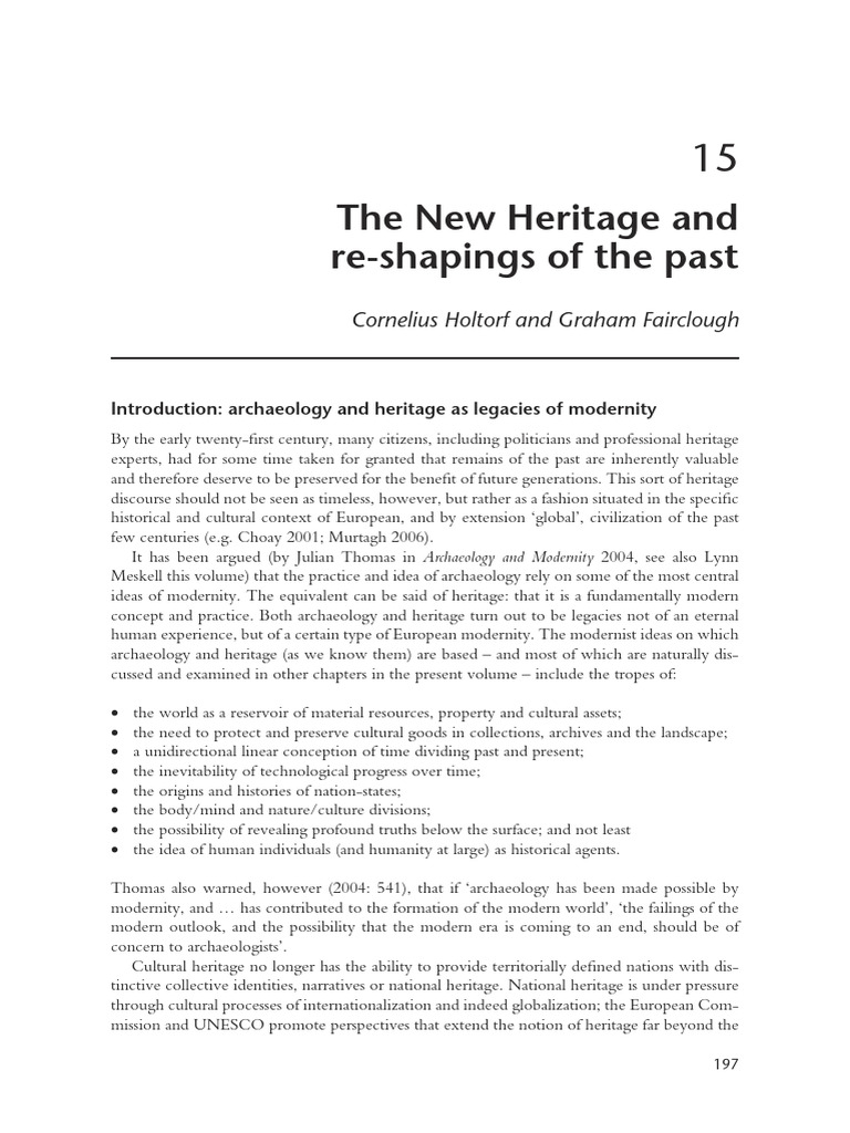 fairclough-2013-the-new-heritage-and-re-shapings-of-the-past-pdf