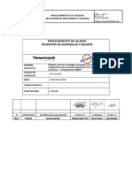 Int-Qc-Pr-Elec-001 - Rev0 - Procedimiento de Calidad de Recepción de Materiales y Equipos