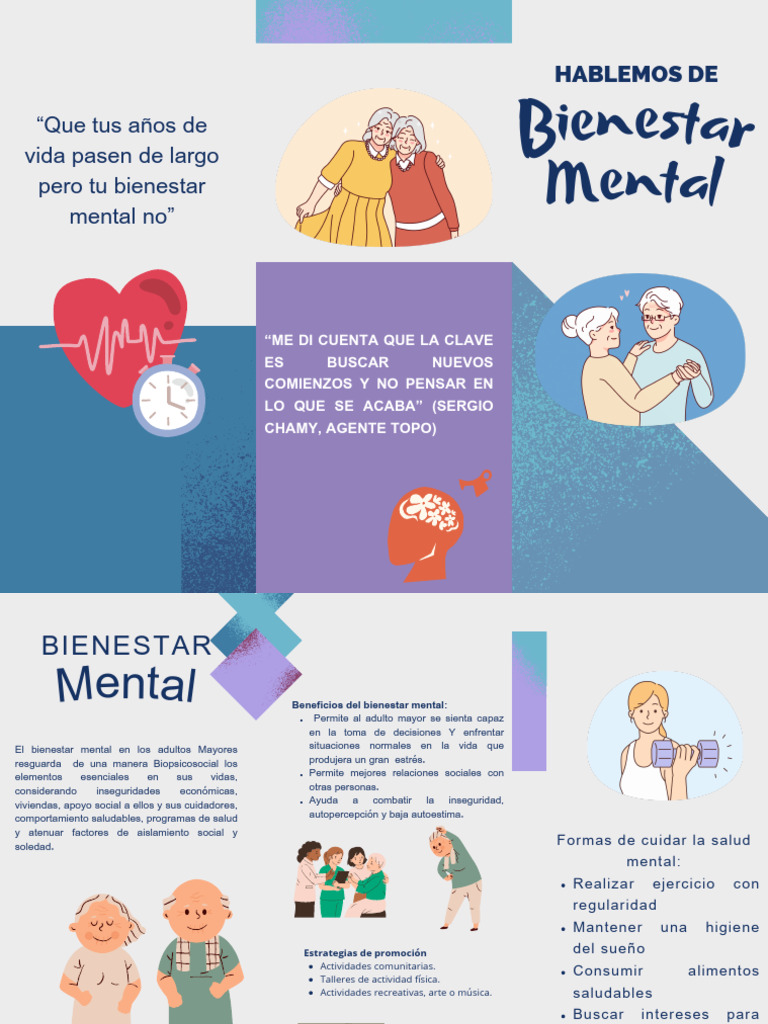 Bienestar Mental en Adultos Mayores | PDF | Salud mental | Vejez