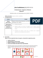 Evaluación Sustitutoria Introducción A La Administración 2023 - 20 - B