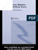Metre, Rhythm and Verse Form (Hobsbaum, Philip)