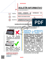 Boletin Informativo Lineamientos para El Apoyo de La Seguridad de La Información Del Ejército Nacional.