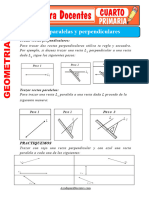 Rectas Paralelas y Perpendiculares para Cuarto de Primaria