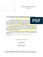 Modelo de Declaração para Abertura de Conta Empresa No Banco Millennium Atlantico - ATIANGOLA BUSINESS