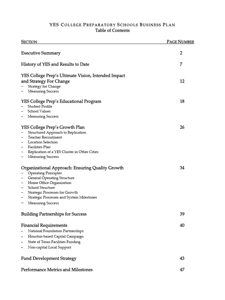 Preparatory School Business Plan | PDF | Fundraising | Poverty