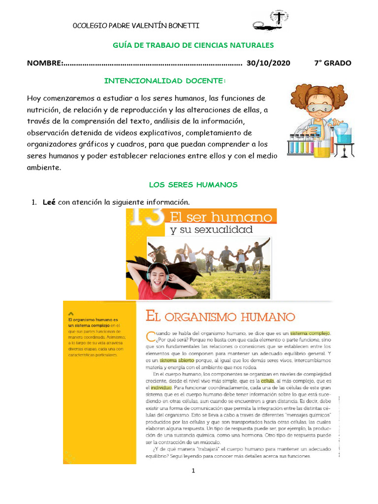 Tarea Del 30-10 7° C.N. | PDF | Crecimiento personal y profesional