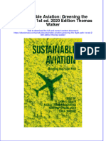 Free Download Sustainable Aviation Greening The Flight Path 1St Ed 2020 Edition Thomas Walker Full Chapter PDF