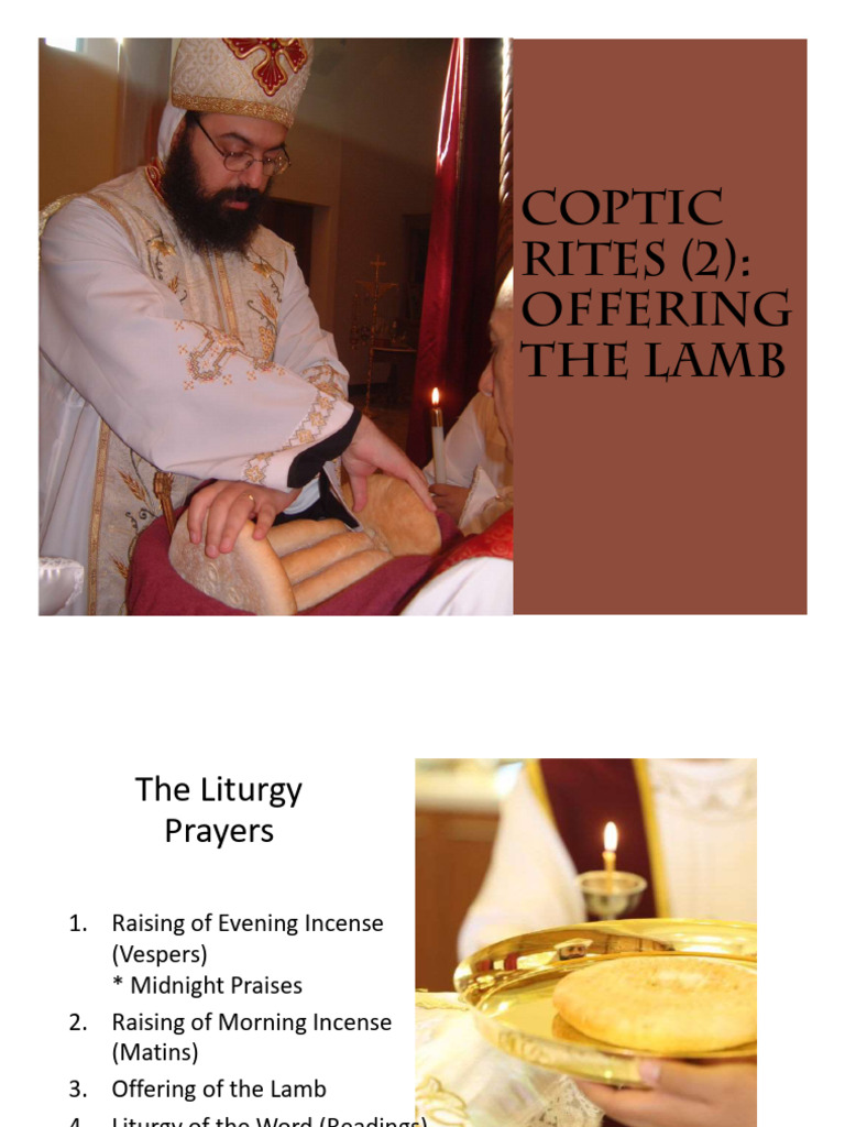 Coptic Communion and Liturgy Overview | PDF | Mass (Liturgy) | Deacon