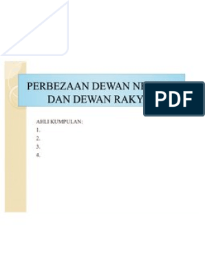 Presentation Perbezaan Dewan Negara Dan Dewan Rakyat