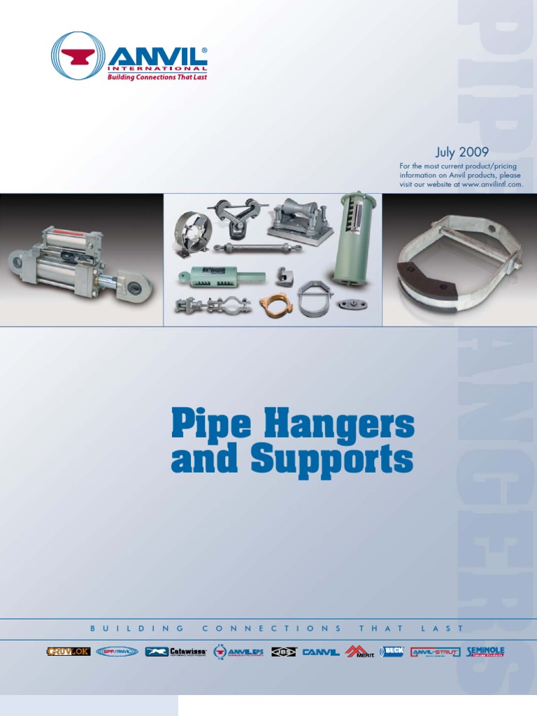 Anvil Pipe Hanger Catalog 2009 | PDF | Pipe (Fluid Conveyance) | Screw